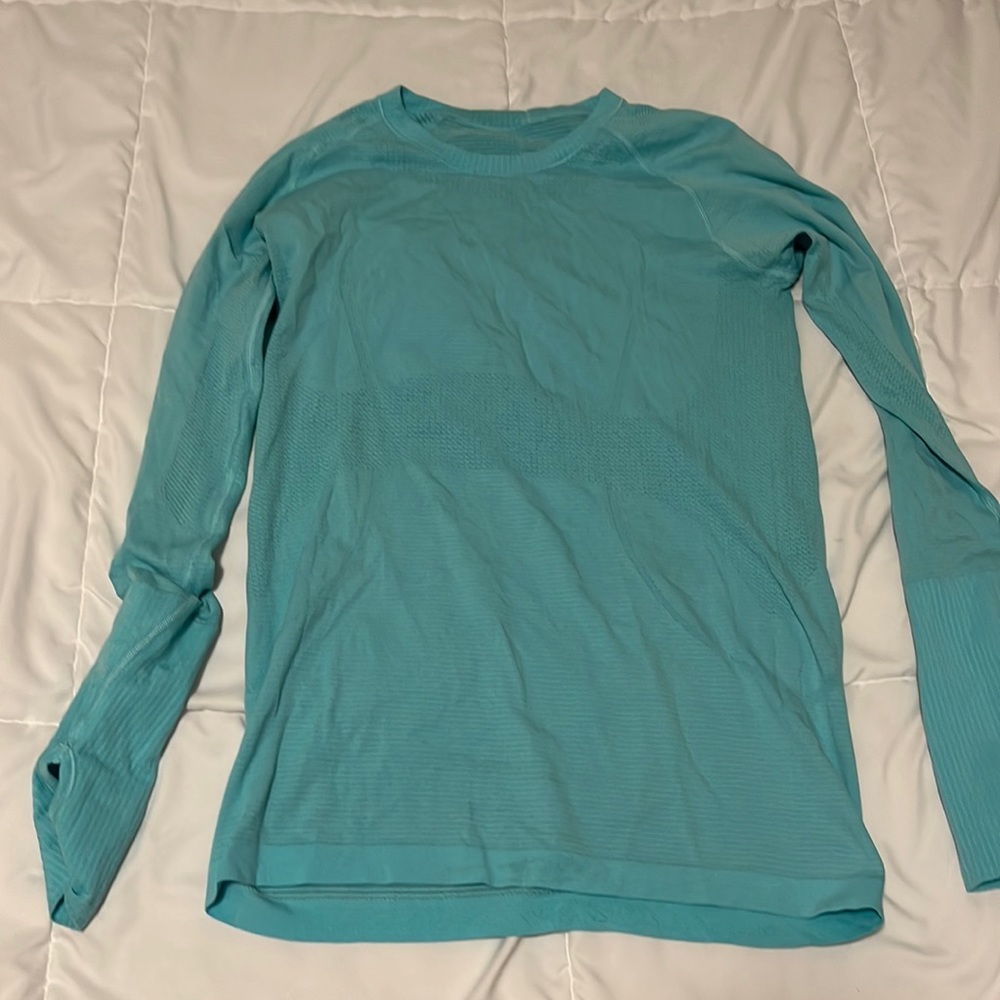 Lululemon swiftly blue long sleeve